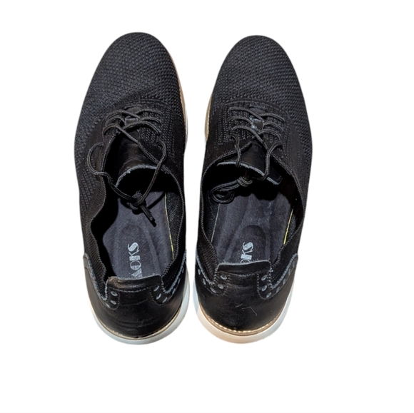 Laoks Oxford Lightweight Walking Black Size 11.5 Knit Breathable Preppy - Picture 2 of 6